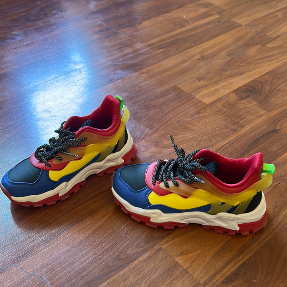 Vibrant Multi-Color Kids Sneakers